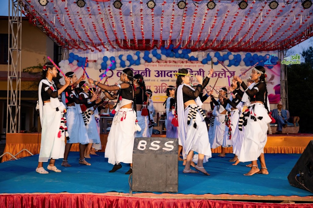 Cultural programme at the college anniversary celebration